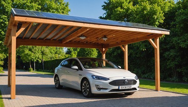 Solaire bois : le carport idéal pour votre véhicule éco-responsable